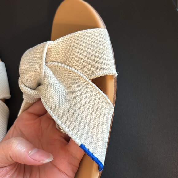 Rothy’s Bow Sandals Women Sz 9.5 in Ivory - Picture 7 of 8